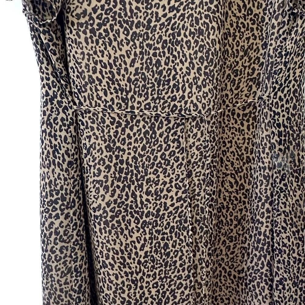 Vintage Late 90s / Y2K Sag Harbor Silk Maxi Button Down Dress Silk - Size 12 - Picture 3 of 9